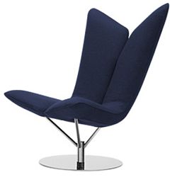 Tmavě modré křeslo Softline Angel Eco Cotton Navy