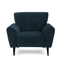 Tmavě modré křeslo Vivonita Kiara