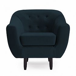 Tmavě modré křeslo Vivonita Laurel