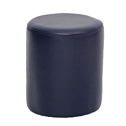 Tmavě modrý kulatý puf Rodhio