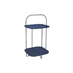Tmavě modrý odkládací stolek Leitmotiv Trays