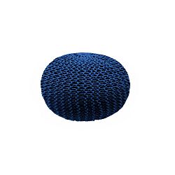 Tmavě modrý puf Dedalo, ⌀ 45 cm