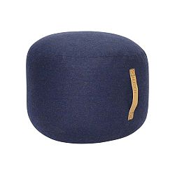 Tmavě modrý puf Hübsch Zerio, ø 50 cm