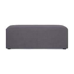 Tmavě modrý puf Vivonita Grace Linen, 122 x 46 cm