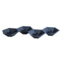 Tmavě modrý svícen PT LIVING Nimble, délka 38 cm