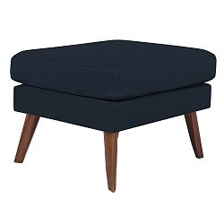 Tmavě modrý taburet Mazzini Sofas Elena