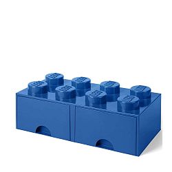 Tmavě modrý úložný box se dvěma šuplíky LEGO®