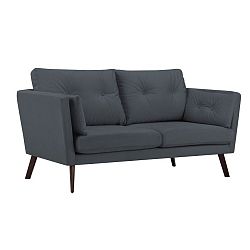 Tmavě šedá 3místná pohovka Mazzini Sofas Cotton