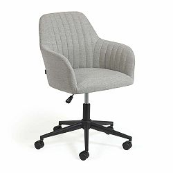 Tmavě šedá kancelářské židle Kave Home Madina