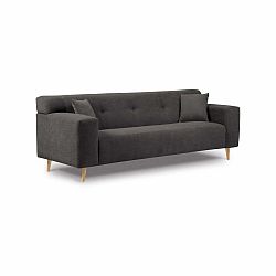 Tmavě šedá pohovka Kooko Home Twist, 247 cm