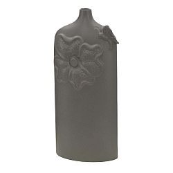 Tmavě šedá porcelánová váza Mauro Ferretti Fleur