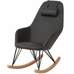 Tmavě šedé houpací křeslo Støraa Naomi