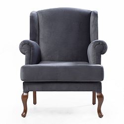 Tmavě šedé křeslo Balcab Home Jade
