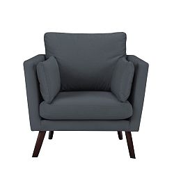 Tmavě šedé křeslo Mazzini Sofas Cotton