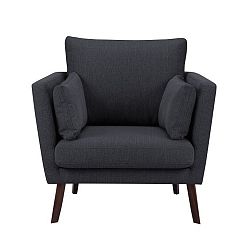 Tmavě šedé křeslo Mazzini Sofas Elena