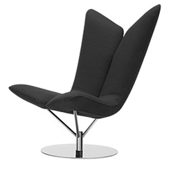 Tmavě šedé křeslo Softline Angel Vision Grey