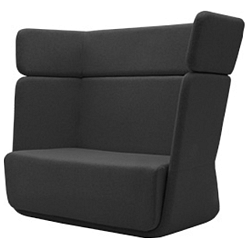 Tmavě šedé křeslo Softline Basket Vision Grey