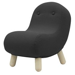 Tmavě šedé křeslo Softline Bob Vision Grey