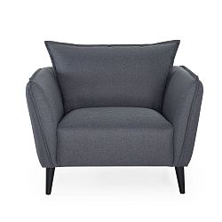 Tmavě šedé křeslo Softnord Malmo