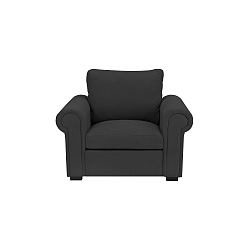 Tmavě šedé křeslo The Classic Living Antoine