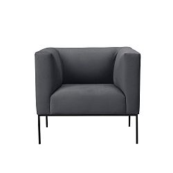 Tmavě šedé křeslo Windsor & Co Sofas Neptune
