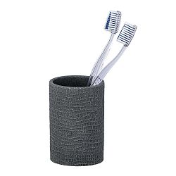 Tmavě šedý kelímek na kartáčky Wenko Peanut