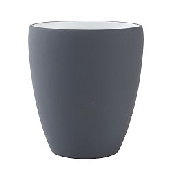 Tmavě šedý kelímek na zubní kartáčky Zone Soft