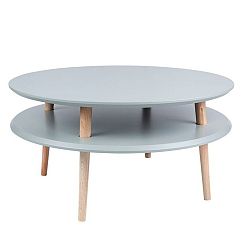 Tmavě šedý konferenční stolek Ragaba UFO, ⌀ 70 cm