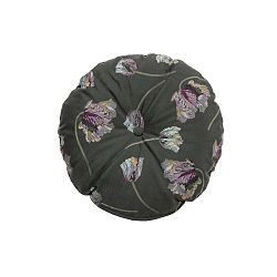 Tmavě šedý polštář BePureHome Vogue, ø 45 cm