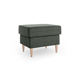 Tmavě šedý puf Mazzini Sofas Aubrieta, 60 x 45 cm