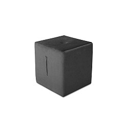 Tmavě šedý puf Mazzini Sofas Margaret, 40 x 45 cm