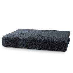 Tmavě šedý ručník DecoKing Bamby, 50 x 100 cm