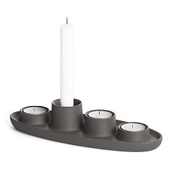 Tmavě šedý svícen EMKO Aye Aye Four Candles