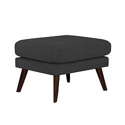 Tmavě šedý taburet Mazzini Sofas Elena
