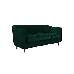Tmavě zelená třímístná pohovka Kooko Home Glam