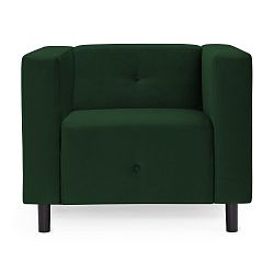 Tmavě zelené křeslo Vivonita Milo