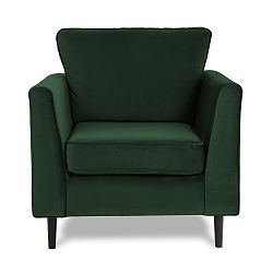 Tmavě zelené křeslo Vivonita Portobello