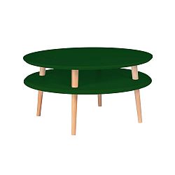 Tmavě zelený konferenční stolek Ragaba Ufo, ⌀ 70 cm
