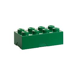 Tmavě zelený svačinový box LEGO®