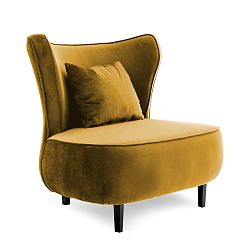 Tmavě žluté křeslo Vivonita Douglas Love Seat