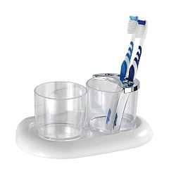 Transparentní kelímek na kartáčky Wenko Pure
