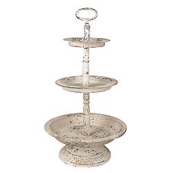 Třípatrový podnos Clayre & Eef Rusto, výška 53 cm