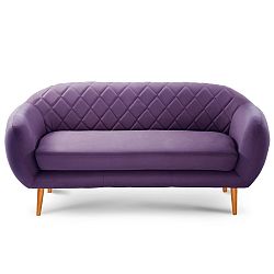 Trojmístná pohovka Diva Criss Cross Dark Purple