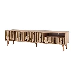 TV stůl Stella Piano Brown, šířka 46 cm