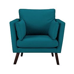 Tyrkysové křeslo Mazzini Sofas Elena Cotton