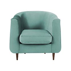 Tyrkysové sametové křeslo Kooko Home Glam