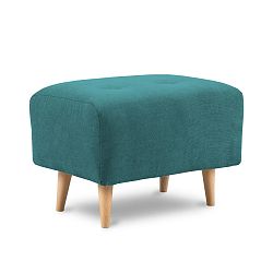Tyrkysově zelená podnožka Kooko Home Twist