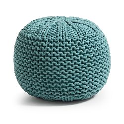 Tyrkysový sedací puf La Forma Shore, Ø 50 cm