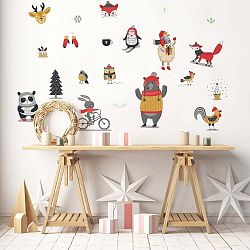 Vánoční samolepka Ambiance Christmas Animals