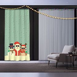 Vánoční závěs Christmas Crew, 140 x 260 cm